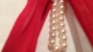 My sisters kinky crotchless panty collection