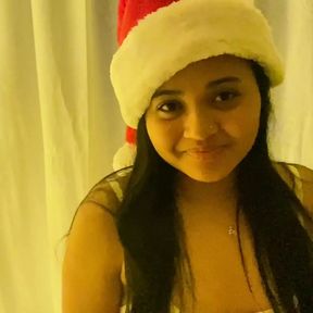 Santa gives me his cum as a Christmas gift