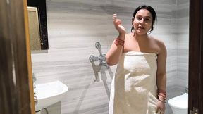 Desi MILF Fuck with Step Son Sucking Big Dick Deeply Throat the Pink Pussy Doggy Style