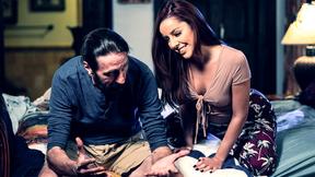 ”Naughty Latin stepdaughter meet & fuck huge dick mature step dad”