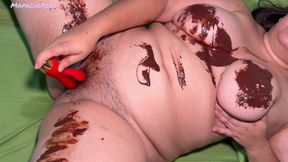 I Cover My Dildo in Chocolate, Rub It All Over My Tits & Pussy Then Fuck Myself Until I Cum