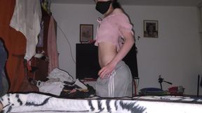 He Fucks His Stepsister in Silence so No One Notices, She Strips Naked to Fuck Her Pink Vagina