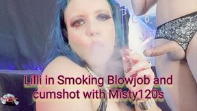 Lilli in Smoking Blowjob and cumshot with Misty120s - SFL257