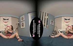 Solo teen fuck doll, Alice Sweet is masturbating, in VR