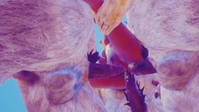 Furry Anime Mom Gets Roughed Up in Group Sex with Big Cock Lovers