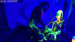 Uv Wet and Messy Gimpy Gas Mask Fun with Patricia