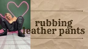 leather rubbing pants and boots