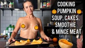 Cooking and baking topless pumpkin dishes