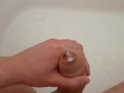 Slow motion Cumshot BIG DICK HARD A LOT OF CUM masturbation