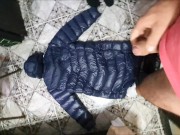 Cum my puffy down coat