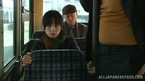 Japanese Beauty Sucks Off Horny Stranger After Steamy Bus Encounter