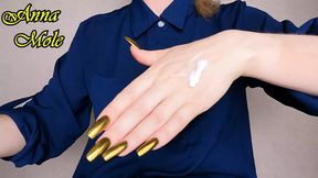 Hands Fetish Golden Manicure