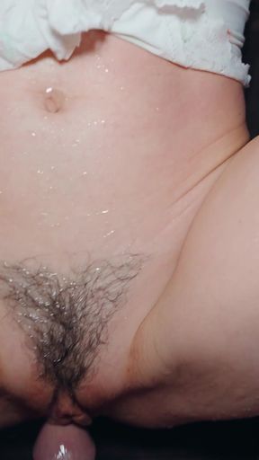 Stepdad Accidentally Mistakens Stepdaughter as Wife and Keep Fucking Her Tiny Pussy