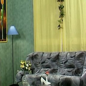 Latex MILF Fingered and Cock Licked in Sloppy Threesome