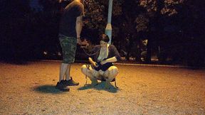 stupid cunt takes daddy s piss in her mouth