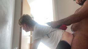 Arab StepDaddy Breeding White Twink Before Sending Him Home to His Mammy