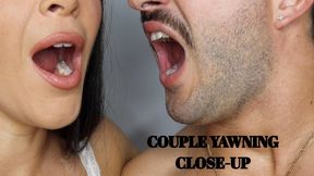 Couple yawning close-up - Mr and Mrs C