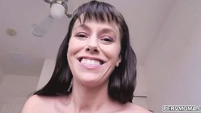 MILF Cowgirl Takes Stepson's Load on Her Big Tits