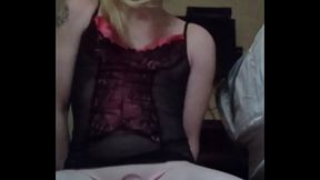 Cumming while riding