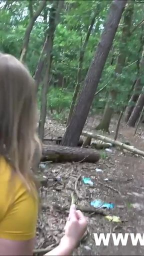 Must-see moment from "LINA MILA horny on the highway! Spontaneously fucked on sex parking lot!"