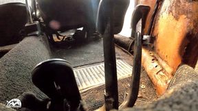 PTP 1330 (Pedals) – Vivian Ireene Pierce Cranking the Bug Leather Jacket, Gloves & Boots