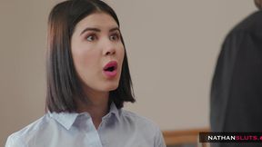 naughty teen thief lady dee caught & punished by her stepdad