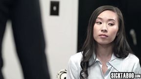 Petite teen and hot MILF lust over boss's big ass