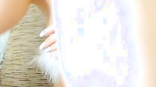 Busty Blonde Chick having fun masturbating