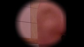 Handsome man gets caught spying on sexy shower scene