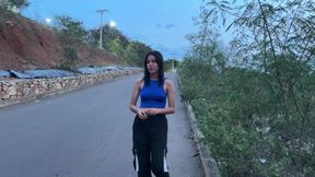 My first photo session with unknown Latin girl ends in a hard fuck, I end up filling her pussy with milk.