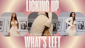 Licking Up What’s Left (cuckold fetish)