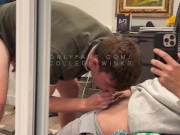 My Hung Boyfriend Records Me Deepthroating and Cumming with Him