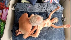 Shaving my hairy pussy for the first time ever, followed by our first "smooth" fingering, cunnilingus, and missionary fuck