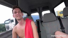 Sweaty and Horny in a Van by Maturevan