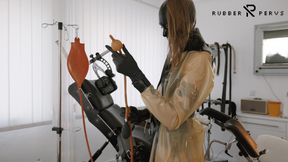 Rubber-Mistress Prepares The Clinic For Examination