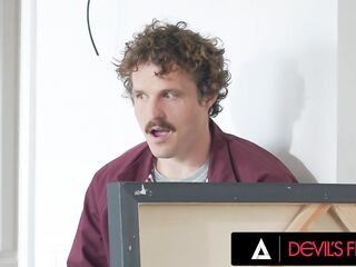 DEVILS FILM - Vanessa Vega’s Stress-Relief Masturbation Busted Leads To Hard Face Banging