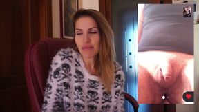 Brunette MILF talks about a very small cock for the webcam
