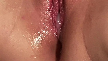 Allison Lane Takes Facial Cumshot from Ethan Hunt's Big Black Cock