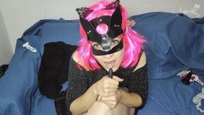 My pussy mask makes me so naughty! I'm touching myself now