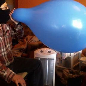 Blow Jack Cum Pop Big Blue Balloon - Retro - Balloonbanger