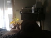 Joven amateur se pajea durante sus vacaciones en tenerife