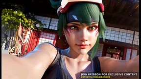 Overwatch's AI-generated Kiriko rides and creampies a big cock