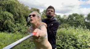 Brit MILF begs for more sperm in outdoor anal fuck