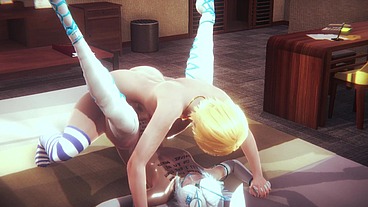 Yaoi Femboy - Femboy Destroys Kaze's ass on his bed until he gets him pregnant - Sissy Femboy Trap Japanese Asian Manga Anime Game Porn