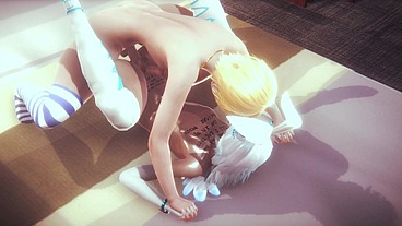 Yaoi Femboy - Femboy Destroys Kaze's ass on his bed until he gets him pregnant - Sissy Femboy Trap Japanese Asian Manga Anime Game Porn