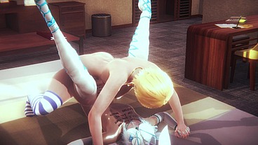 Yaoi Femboy - Femboy Destroys Kaze's ass on his bed until he gets him pregnant - Sissy Femboy Trap Japanese Asian Manga Anime Game Porn