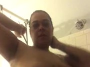 Voyeur watch bbw shower before bed soapy wet pussy