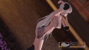 Blonde bombshell shakes her ass&#x1F351; for your 3D pleasure in explicit R18 anime