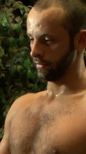 Vladi jerks off his hard cock