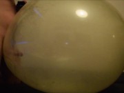 Fucking clear balloon and cum in it